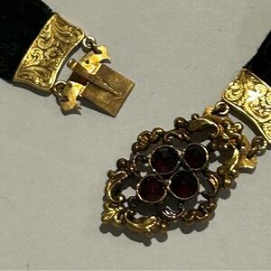 Antique Victorian Garnet Choker